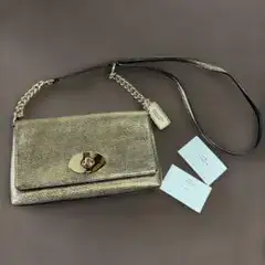 COACH ショルダーバッグ ゴールド チェーン