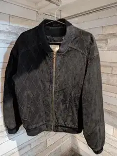 bajra スエード キルティング ブルゾン ジャケット