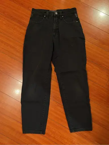Versace Women’s High Rise Black Relaxed Jeans