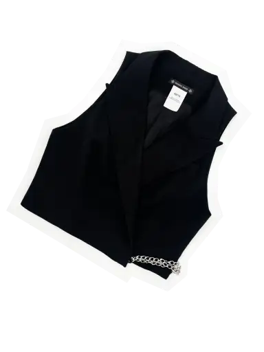 Plein Sud chain strap vest