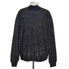 581909 未使用品 the viridi-anne ザヴィリディアン ●カーディガン 24SS Wool Mix Jersey Cardigan VI-3667 サイズ3 メンズ 日本製 ブラック