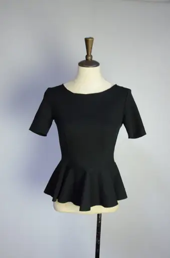 Stella McCartney black peplum top