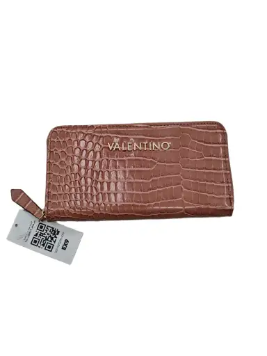 Mario Valentino Women's Wallet Pink Animal Print 100% Faux Leather