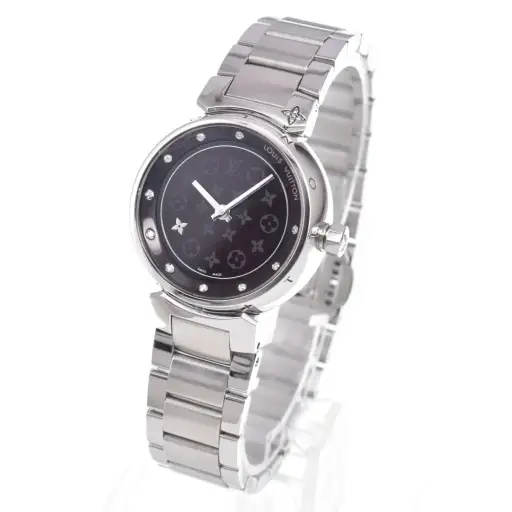 Louis Vuitton Tambour Quartz Stainless Steel