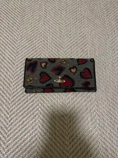 vivienne westwood 西太后愛心提花長款錢包 正品