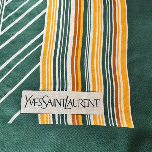 Vintage YSL Large Silk Scarf Wrap