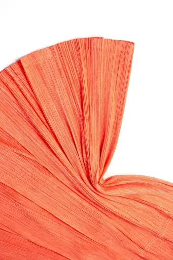 PLEATS PLEASE Issey Miyake Sunset Orange Skirt