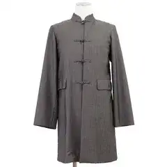 【SALE】COMME des GARCONS HOMME PLUS コムデギャルソンオムプリュス チャイナ コート サイズ XS メンズ スタッズ アウター グレー 灰色 日本製