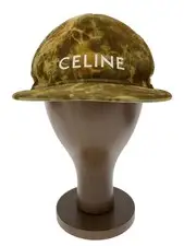 CELINE Tie-Dye Corduroy Cap, Size L, Cotton, Multicolor All-Over Print, Men's, 2