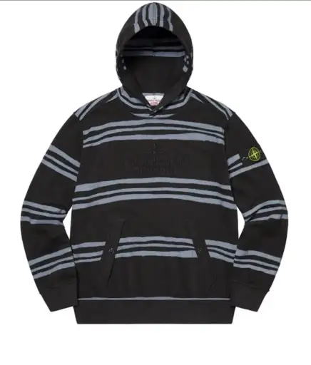 Supreme Stone Island Warp Stripe Hoodie