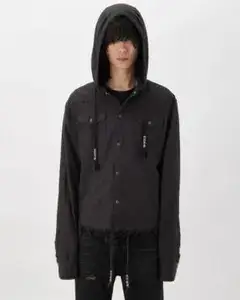 TROUBLED WATERS HOODED SHIRT