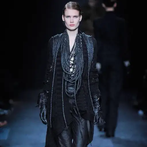 Ann Demeulemeester 2010 Fall Whiplike Leather Necklace