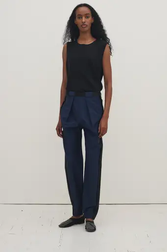 Balenciaga Navy and Black Trousers