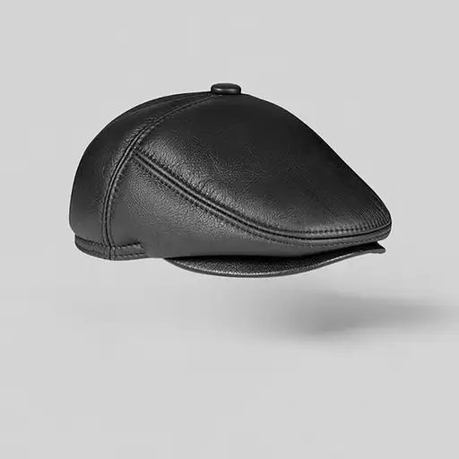 Sixpence hat læder sort