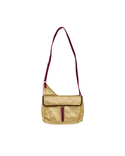 Miu Miu F/W1999 Gold Leather Crossbody Bag gallery