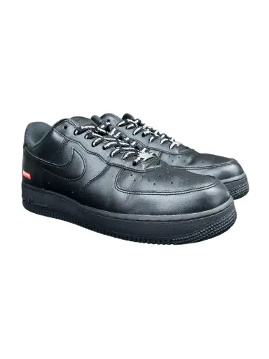 Supreme x Nike Air Force 1 Low 'Box Logo - Black' Size 10 Pre-Owned