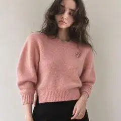 Simone Rocha ビジュー付き Vネック ニット セシリーバンセン