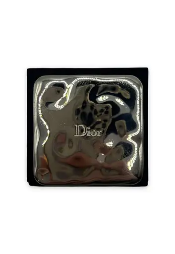 VINTAGE DIOR MIRROR COMPACT SILVER TONE  gallery