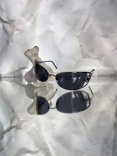 2000s Vivienne Westwood wrap sunglasses with metal frame