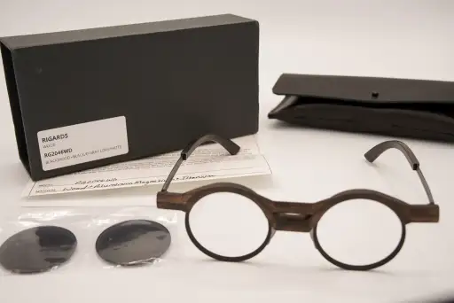 RIGARDS RG2046WD Blackwood Titanium Round Eyewear – Unworn