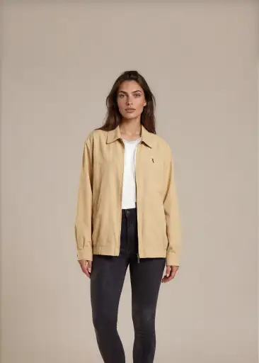 YSL Butter Yellow Harrington Jacket