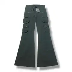 00s HIKARI フレアカーゴパンツ ダークグレー goa y2k