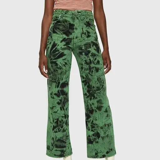 Eckhaus Latta EL wide leg jean 🐲💚✅
Limited Lagoon color way. 
Size 27