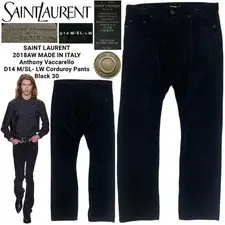 USED SAINT LAURENT 2018AW VACCARELLO ERA CORDUROY PANTS SIZE 30 VERYGOOD