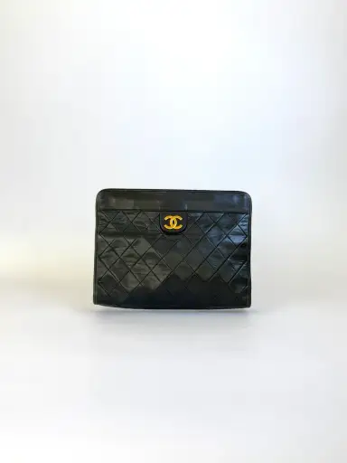 Chanel Quilted Clutch Small