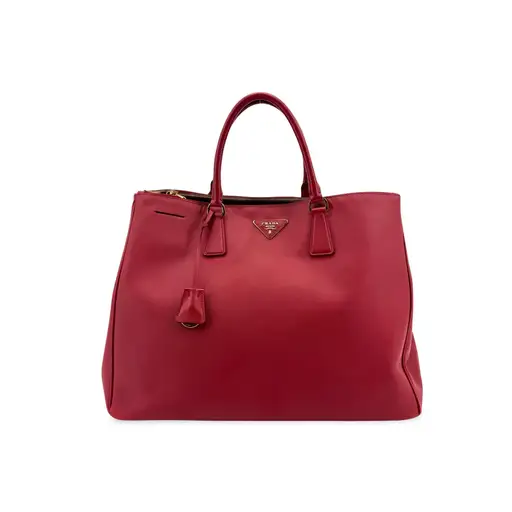 Prada Double Zip Lux Vernice Saffiano Leather
