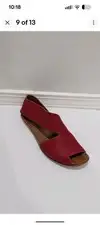Cydwoq Women's Handmade Puzzle Red Sandal Size 38  Shipping with handle care! 