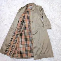 【人気】バーバリーズ シングルトレンチコート ノバチェック マキシ丈