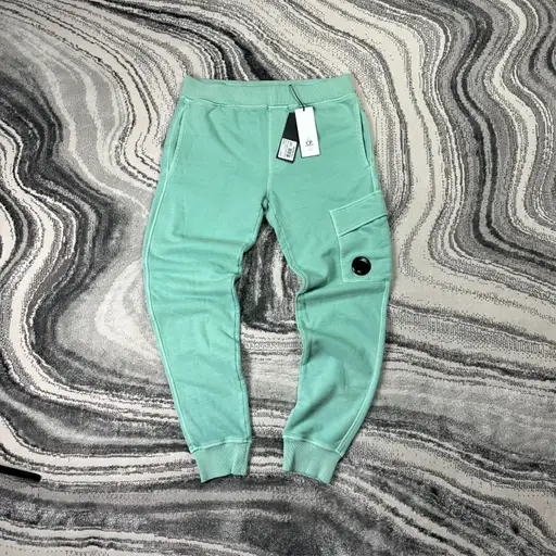 Vintage C.P Company Lens Cargo Diagonal Mineral Blue Sz Small Sweatpants Joggers
