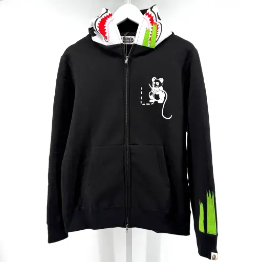 Bape Panda Shark Zip Up Hoodie