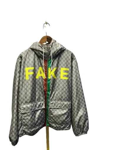 Gucci Fake Not GG Monogram Nylon Jacket Size M