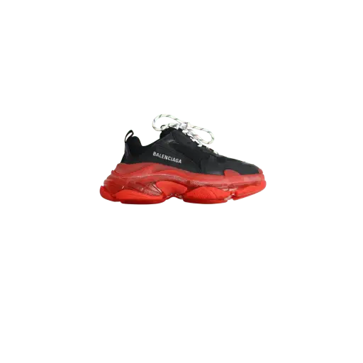 Balenciaga Red/Black Triple S Sneakers (EU37) - Brand New