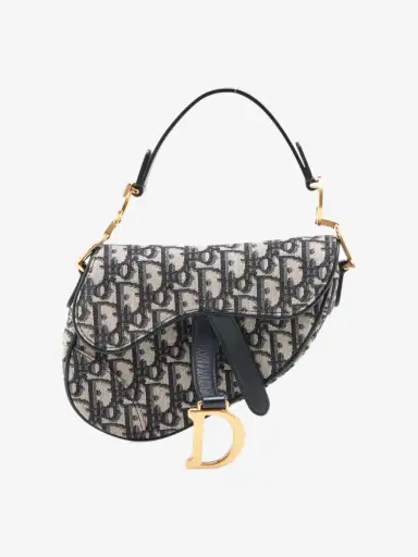 Navy 2019 mini Oblique Saddle bag