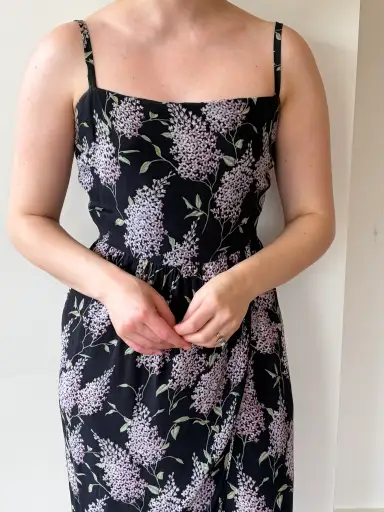 Valentino floral silk dress