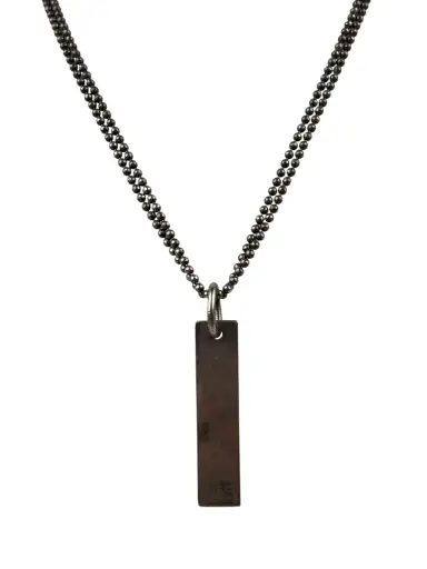 Gucci Bar Tag Double Strand Necklace