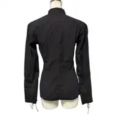 ysl rive gauche Tom ford lace up shirt