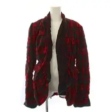 Marc Le Bihan Jacket Checked Wool 1 Red/Bm Women