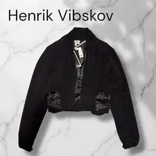 Henrik Vibskov Black Designer Jacket Size S Unique Cut