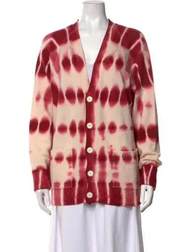 Cashmere Tie-Dye Print Sweater