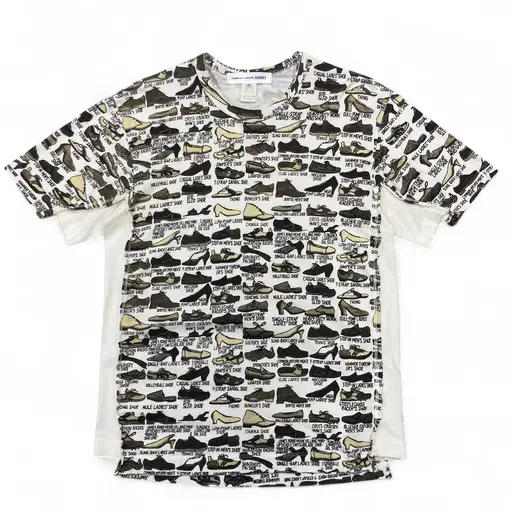 2008SS '' COMME des GARCONS SHIRT '' Shoes Patterned Tee
