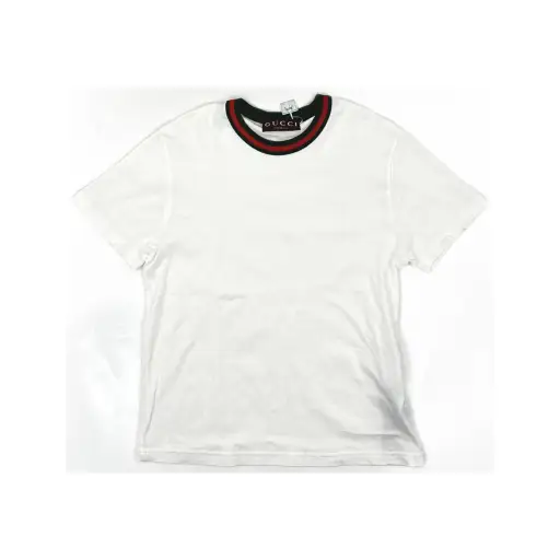 Gucci Web Trim Cotton T-Shirt Size M