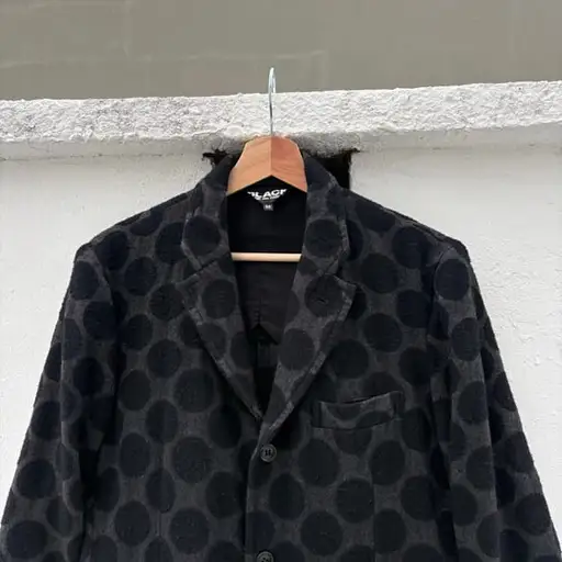 BLACK COMME des GARCONS POLKA DOT COAT