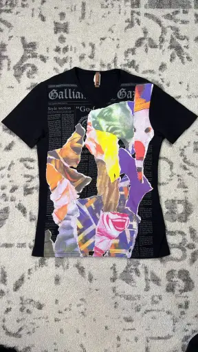 JOHN GALLIANO SS00 CLOWN GAZETTE T-SHIRT