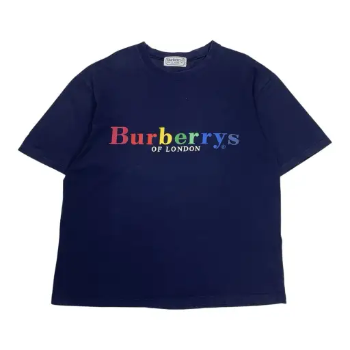 Vintage Burberrys Rainbow Spell Out, T-Shirt, Size XL