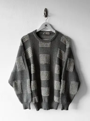 GIANNI VERSACE - 1980s TEXTURED KNIT JUMPER