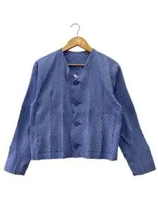 A-POC ABLE ISSEY MIYAKE◆カーディガン(薄手)/1/ポリエステル/BLU/at61fo507/若干腕ヨゴレ有り